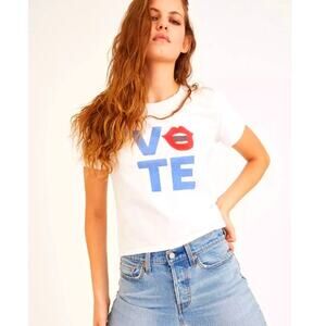 New! Levi's VOTE Tee - Red White & Blue Voting T-Shirt - Large